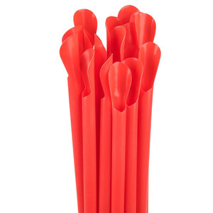 Cucchiaio-cannuccia multicolore usa e getta in plastica per feste, frullati, <span class=keywords><strong>milkshake</strong></span>, gelati, coni di neve, dolciumi e bevande - Product Image 2