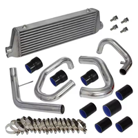 OEM Silber & Schwarz Aluminium Ladeluftkühler-Set für Audi VW Golf Mk7 A3 S3 GTI R 7 MK7 1.8T 2.0T Rennwagen-Teile