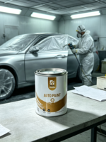 Peinture automobile acrylique économique 1K 2K haute brillance résistante aux UV pour réparation – Peinture solide