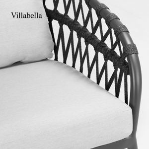 Conjunto de Sofás de Jardín de 4 Piezas de Alta Calidad, Tejido con Cuerda, Moderno, para Terraza, Muebles de Jardín - Product Image 3