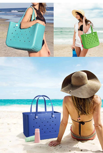 Bolsos <span class=keywords><strong>de</strong></span> Playa Impermeables al por Mayor con Logotipo Personalizado, Bolsos Grandes <span class=keywords><strong>de</strong></span> Verano <span class=keywords><strong>de</strong></span> Eva y Silicona con Diseño <span class=keywords><strong>de</strong></span> Guepardo y Leopardo, Tipo Bogg Bag - Product Image 6