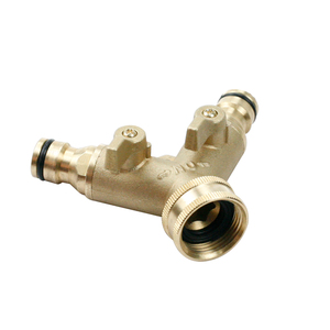 אביזרי צינור פליז דו-כיוונית מפצל מתאם פיפל לחיבור קל - Product Image 2