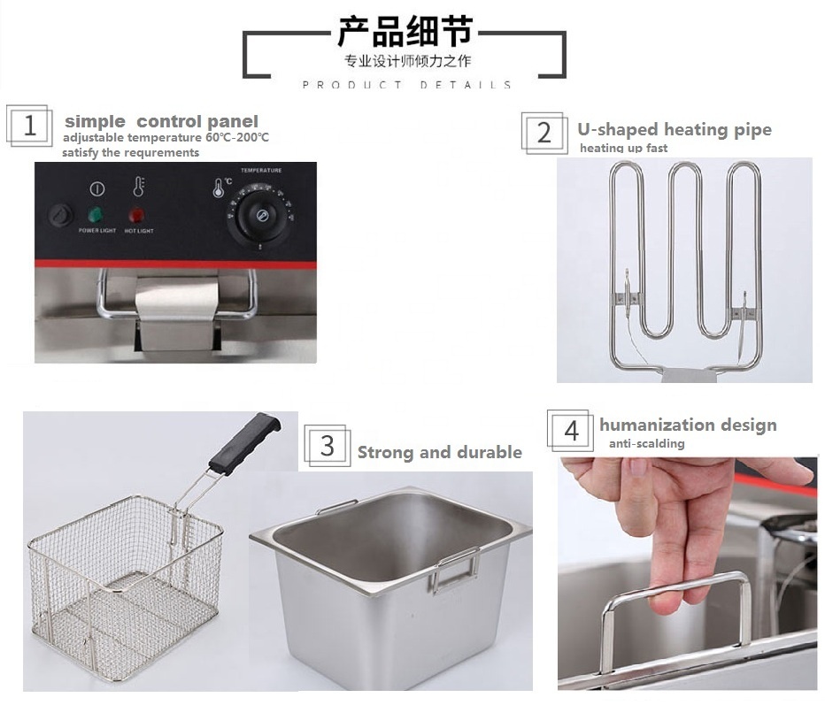 ステンレス製フライヤー 2x2バスケット フライヤー バスケット 業務用