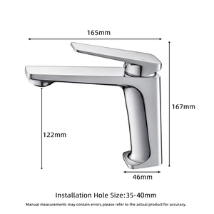 Hot-Sell Single-Handle Chrome Brass Basin Faucet Ceramic Valve Core Single Hole Mount for Bathroom Sink or Bedroom - Product Image 2
