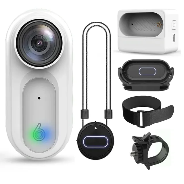 WiFi IP Mini Camera FHD 1080P Portable Sports Recorder with CCD Imaging Sensor Wearable Body Worn Design Thumb Size Hand-Free
