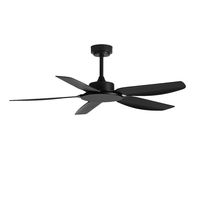 Ventilateur de plafond LED moderne et simple, à fréquence variable, en fer, avec télécommande, pour usage domestique, commercial, restaurant et salon, résistant aux vents forts