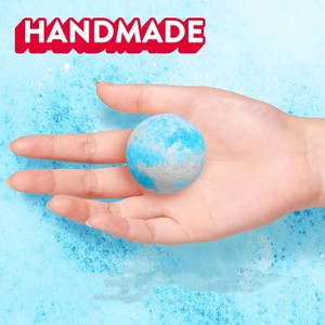 Bomba de baño de aceite esencial OEM al por mayor, juego de regalo, bolas de sal de baño coloridas, bombas de baño para niños - Product Image 4