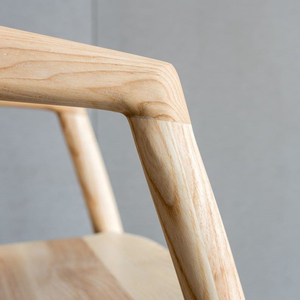 TPZ083 tabouret de maison européen moderne en bois massif de couleur noyer, chaise de café rétro, chaise de salle à manger de créateur suédoise - Product Image 4