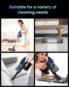 LumiCybrot Cordless Hand Held <b>Vacuum</b> Cleaner Lightweight Bagless LED Display 3 Suction Modes 45Mins Detachable Battery Household - Product Image 6