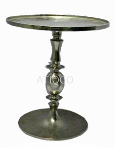 Café en métal et aluminium artisanal indien élégant unique Look antique Salle à manger extérieure Table de cafétéria pliante Vente chaude - Product Image 6