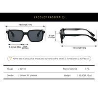 Lunettes de soleil de luxe de style designer exclusif pour hommes et femmes, monture carrée rétro classique 2026, logo personnalisé