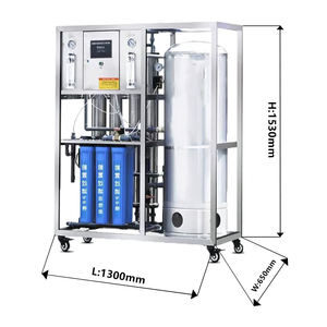 Système de filtration d'eau par osmose inverse à cadre ouvert commercial 1000L avec <span class=keywords><strong>pompe</strong></span> PLC et réservoir sous pression 1000L/heure, garantie 1 an - Product Image 2