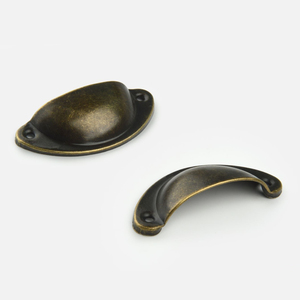 Juego de tiradores y pomos semicirculares de hierro para cajones, armarios y cocina, herrajes tradicionales - Product Image 5