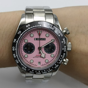 Reloj de Pulsera para Hombre SEILOCE de Acero Inoxidable con Movimiento Japonés VK64, Cronógrafo de Cuarzo, Diseño Personalizado - Product Image 2
