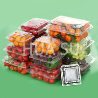 Boîte d'emballage transparente en plastique pour fruits, conteneur alimentaire de qualité alimentaire, boîte blister en PET, conteneur pour fraises