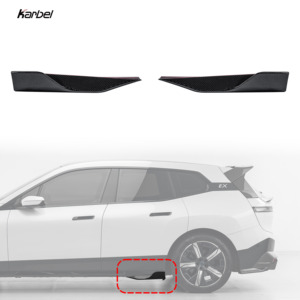 Jupes latérales Karbel style KB en fibre de carbone sèche pour <span class=keywords><strong>BMW</strong></span> <span class=keywords><strong>IX</strong></span> M60 <span class=keywords><strong>XDrive40</strong></span> 2021-2023 - Product Image 1