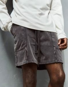 Pantalones Cortos Personalizados para Hombre RQ, Estilo Retro Americano, Efecto Desgastado, Transpirables, Elásticos, Cintura Media, 100% Algodón, Impermeables, Casuales - Product Image 2