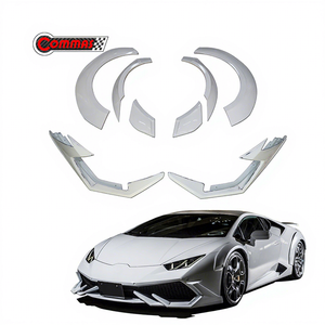 Kit carrosserie PRO Compos Style en fibre de carbone et fibre de verre pour Lamborghini Huracan LP610 : Lame de pare-chocs avant et extensions de passage de roue - Product Image 1