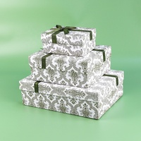 Ruban de boîte cadeau en carton de mariage de forme personnalisable finition mate papier kraft pour utilisation en magasin emballage de produit logo personnalisé bienvenue