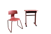 Ensemble bureau et chaise scolaire ergonomique au design simple, moderne et écologique, avec hauteur réglable, pour l'école, le jardin et la salle à manger