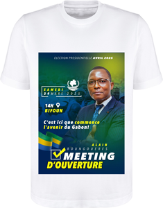 Camisetas Personalizadas de Gabón para Hombre, Tejidas, Sólidas, con Estampado Completo de <span class=keywords><strong>Candidato</strong></span> Presidencial por Sublimación Térmica - Product Image 5