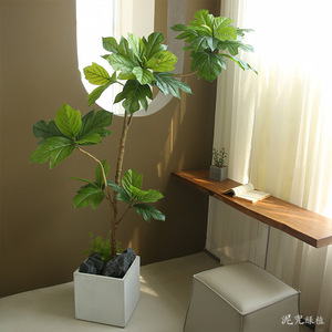 Grand arbre à <span class=keywords><strong>pain</strong></span> artificiel <span class=keywords><strong>de</strong></span> haute qualité Grandes plantes artificielles d'intérieur pour la maison Ferme Chambre Salon Décor - Product Image 2