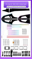 Kit d'éclairage d'ambiance dynamique pour l'intérieur de voiture ZX 64 couleurs, Audi Q7 2016-2021, 12V, commande par application, mise à niveau de la décoration