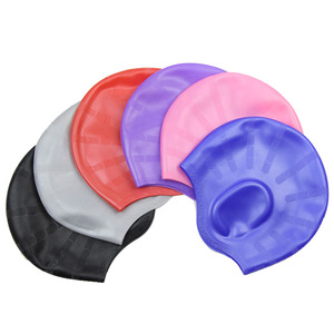 <span class=keywords><strong>Bonnet</strong></span> de bain amusant en silicone pour adulte, protection des oreilles, 100 % silicone, imperméable, <span class=keywords><strong>prix</strong></span> de gros usine - Product Image 3