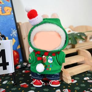 Costume de Noël portable pour poupée, style mini-jouet, haute qualité, polyester et coton, certifié EN71, unisexe, Q, pour poupées de 1ère, 2ème et 3ème générations - Product Image 6