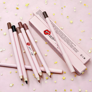 Vente en <span class=keywords><strong>gros</strong></span> de <span class=keywords><strong>crayon</strong></span> à lèvres à haute teneur en pigment, <span class=keywords><strong>crayon</strong></span> de <span class=keywords><strong>maquillage</strong></span> en bois végétalien imperméable de longue durée brun foncé minéral naturel - Product Image 1