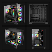 Boîtier de jeu ATX MicroATX prenant en charge les GPU de 380 mm et les refroidisseurs CPU de 168 mm, châssis d'ordinateur à double compartiment