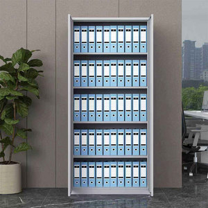 Armoire de rangement moderne pour documents avec étagères réglables et portes en acier verrouillables pour le bureau et l'atelier - Product Image 2