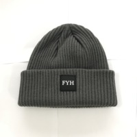 Unisex Warm Cable Gestrickte Mütze Dicke Weiche Acryl Ski Mütze Gewebtes Etikett Frauen Männer Winter Druck muster
