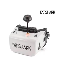FatShark Scout 4 pouces 1136x640 Lunettes FPV NTSC/PAL à sélection automatique, casque vidéo avec batterie intégrée et DVR pour drones de course RC