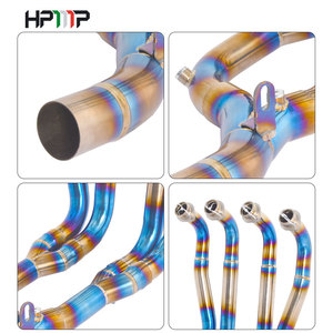 Tubo de enlace de escape delantero modificado para motocicleta de aleación de titanio de alto rendimiento para HONDA CB1000R 18-24 - Product Image 2