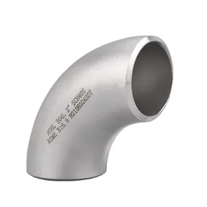 2" sch40s 90 degree LR elbow stainless steel A403 WP304L ASME B16.9