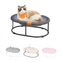 Lit rafraîchissant portable de luxe pour chat USMILE - Tissu en maille sandwich confortable, doux et respirant, amovible et lavable, toutes saisons