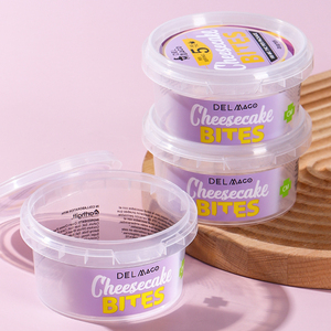 Taza de plástico PP personalizada de 200ml, 250ml, 8oz, Calidad Alimentaria, yogur, queso, mantequilla, contenedor, tapa a prueba de manipulaciones, impresión personalizada - Product Image 1