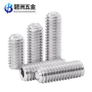 BIZHOUHARDWARE - Juego de Tornillos de Acero Inoxidable M1.6 M2 M3 M4 M16, Cabeza Hexagonal, Sin Cabeza, Rosca Métrica Estándar DIN916 - Product Image 3
