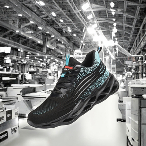 أحذية رياضية خفيفة الوزن عالية الجودة للسلامة مع مقدمة فولاذية للجنسين، أحذية عمل مقاومة للثقب للاستخدام في المصانع - Product Image 3