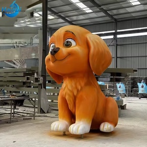 Sculpture de chiot de dessin animé joyeux - <span class=keywords><strong>Chien</strong></span> en fibre de verre personnalisé pour les animaleries et les zones pour enfants - Product Image 6