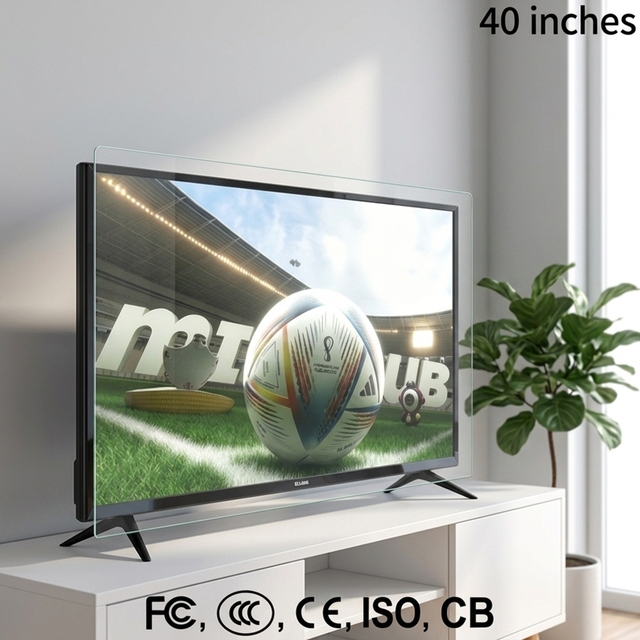 40 Inch Smart LED TV Android FHD 1080P Double Glass WiFi OEM Factory Wholesale Flat Screen Television Home Hotel Televisores