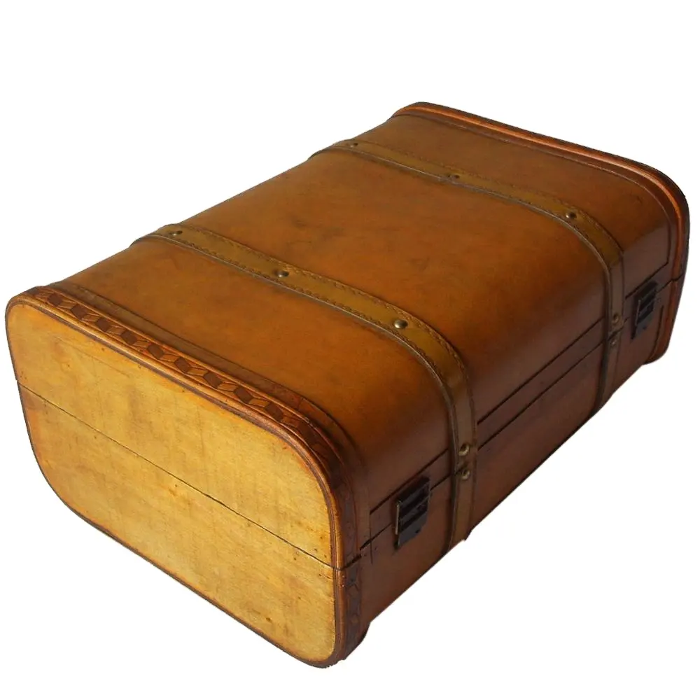 卸売ヴィンテージスタイル木製スーツケース装飾木製スーツケースヴィンテージ木製スーツケース