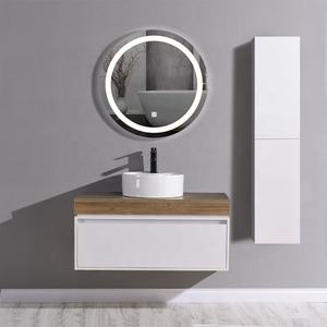 <span class=keywords><strong>Meuble</strong></span>-lavabo <span class=keywords><strong>de</strong></span> <span class=keywords><strong>salle</strong></span> <span class=keywords><strong>de</strong></span> <span class=keywords><strong>bain</strong></span> moderne <span class=keywords><strong>de</strong></span> luxe avec miroir LED, lavabo en céramique, résistant à l'eau, écologique - Product Image 2