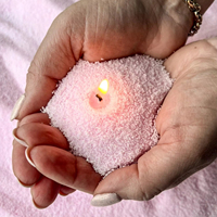 Fabrication de cire d'aromathérapie bricolage faite à la main cire de sable colorée en sac cire de perle granulaire pour les décorations de Noël et de mariage