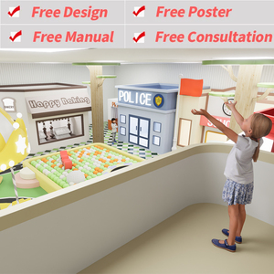 Custom Soft <strong>Games</strong> Sim City Role Play House <strong>Game</strong> Room Kids Indoor Playground Equipment Birthday Party Center <strong>Game</strong> Station Town