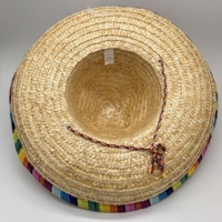Topi Jerami Sombrero Meksiko Unisex Langsung dari Pabrik, Grosir Topi Jerami Berkualitas Tinggi untuk Perlindungan dari Sinar Matahari di Luar Ruangan