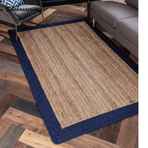 Fabricant de l'usine Tapis de sol rectangulaire Tapis en jute Chambre d'hôtel moderne Tapis brodé personnalisé - Product Image 1