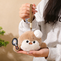 Peluche pendentif mignonne en forme de petit loutre de mer chef, porte-clés en tissu polyester Zhuoyou SA-212 16cm 0.13kg
