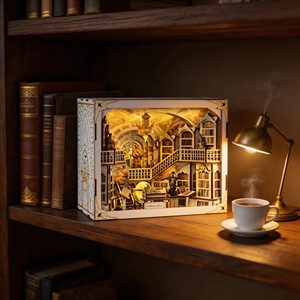 Kit <span class=keywords><strong>de</strong></span> <span class=keywords><strong>Casa</strong></span> <span class=keywords><strong>de</strong></span> Muñecas en Miniatura Personalizable OEM, Caja <span class=keywords><strong>de</strong></span> Madera con Muebles en Miniatura, Luz LED, Cubierta Antipolvo, Regalos para Adultos y Niños, Decoración del Hogar - Product Image 1
